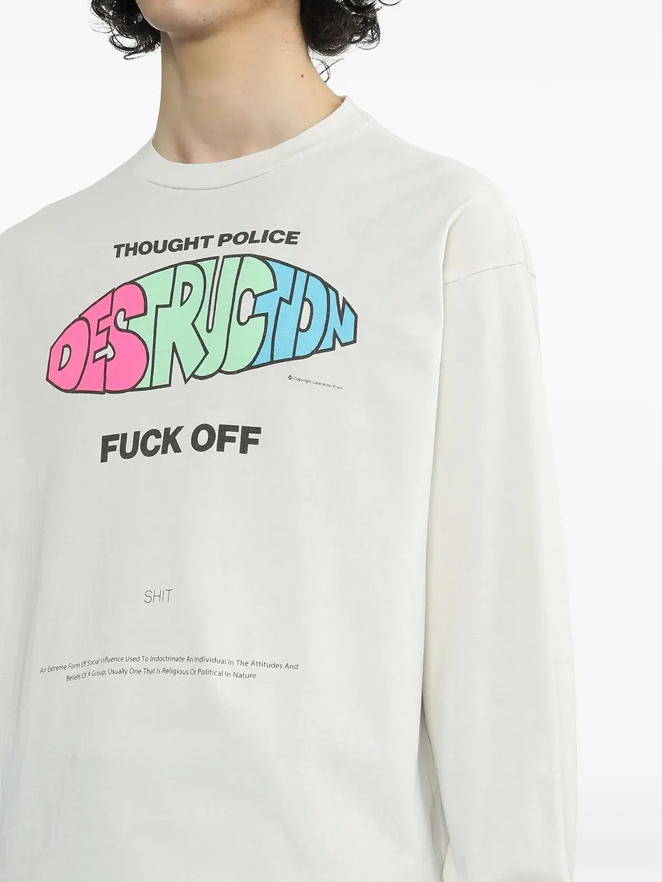 #SA67 SAINT Pure Cotton Long Sleeve T P150 Color: White Size: S-XL